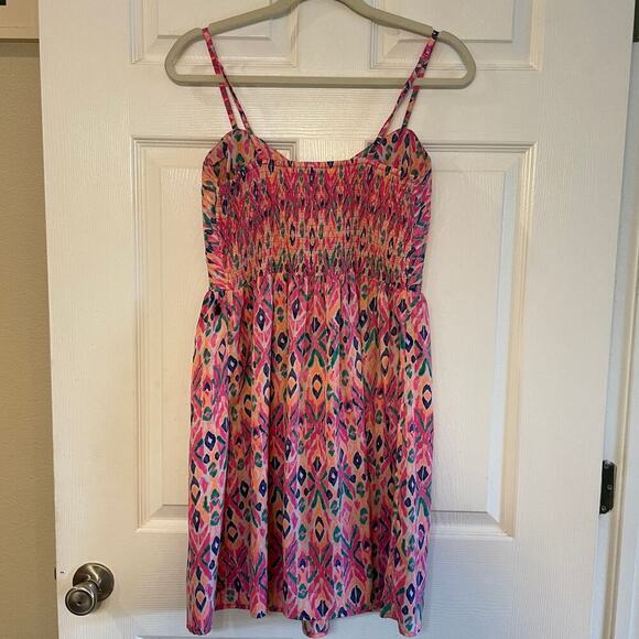 Roxy Shore Thing Woven Fit-and-Flare Dress size Large - Picture 1 of 16